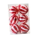 thumbnail image 4 of 6 Bolas Navideñas Reutilizables De 3,15 Pulgadas Para Decoración Navideña, Para Cumpleaños, Hogar, Vacaciones, Color Rojo Y Blanco., 4 of 5