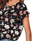 thumbnail image 3 of Polera Floral Manga Murciélago Multicolor negro, 3 of 5