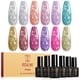 thumbnail image 1 of Set de esmaltes de uñas en gel con purpurina ROSALIND 12 colores para mujer, 1 of 9