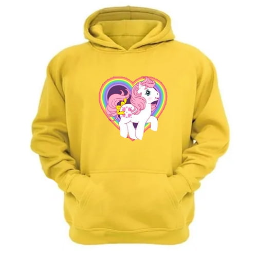 Polerón Canguro Mi Pequeño Pony Amarillo Talla M Unisex