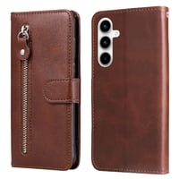 Gangxun - Funda Con Cremallera Para Samsung Galaxy A35, Carcasa Cartera De Cuero Pu Con Soporte Y Tarjetero
