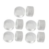 Magideal - 10 Piezas De Repuesto De Punta De Salto De Rotura, Piezas Duras De Acrílico, Accesorios De Reparación, Punta De Taco De Billar Para Jugadores De Billa Claro