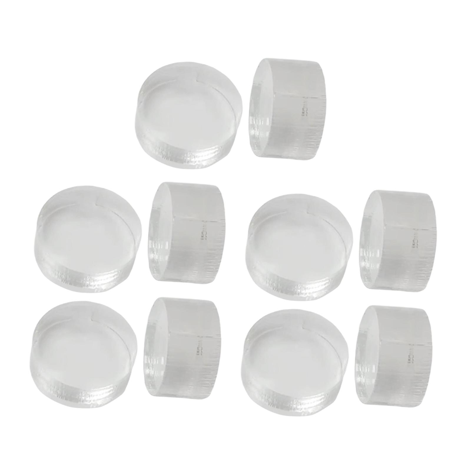 Magideal - 10 Piezas De Repuesto De Punta De Salto De Rotura, Piezas Duras De Acrílico, Accesorios De Reparación, Punta De Taco De Billar Para Jugadores De Billa Claro