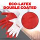 thumbnail image 3 of Guantes de trabajo STIX-ON SAFETY, antideslizantes, de látex rojo y algodón, 10 pares, 3 of 5