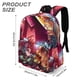 thumbnail image 3 of Demon Slayer-theme Backpack, Campus style schoolbag Bookbag with Adjustable Shoulder Straps And Large Zip Compartment, Unisex Travel Bags.42x30x15cm, 3 of 6