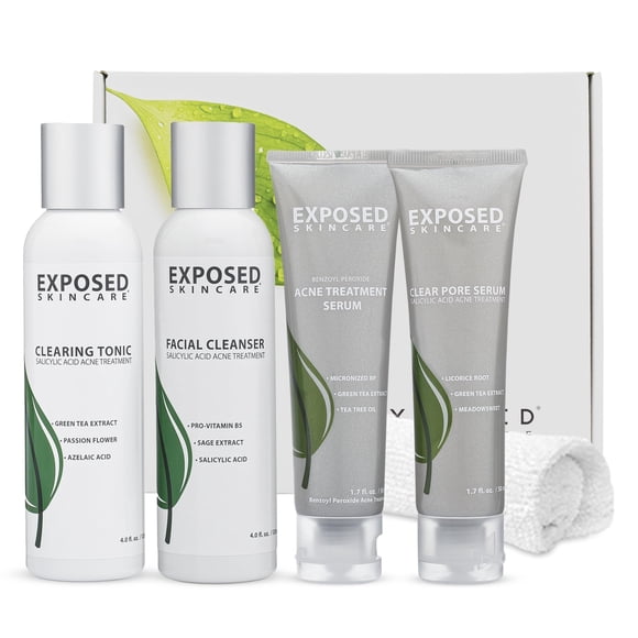 Kit de tratamiento para el acné Exposed Skin Care Basic con ácido salicílico
