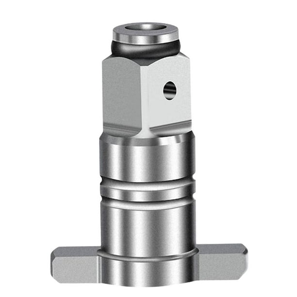 Adaptador de Llave Eléctrica, Convertidor, Accesorios de Adaptador de Mandril, Adaptador de Acero de Liberación Rápida para Carpintería, Llave Eléctri Plata 48x37x37mm