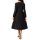 thumbnail image 3 of Vestidos de Otoño para Mujer INSPIRE CHIC Manga Larga Cuello Redondo Vestido Casual de Punto en Línea A con Bolsillos S Negro, 3 of 6