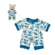 thumbnail image 3 of Pijama Build a Bear Stitch diseño hawaiano azul, 3 of 3