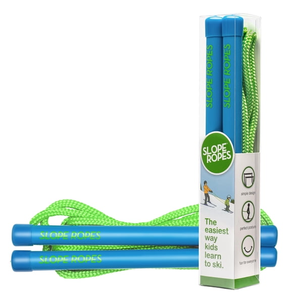 Cuerda de entrenamiento para esquí infantil Slope Ropes, control de postura, azul y verde