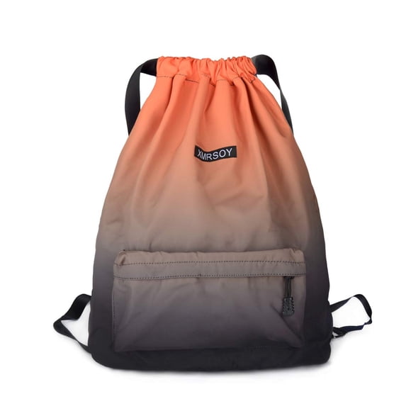 Mochila de gimnasio con cordón XMRSOY Bolsa de nailon resistente al agua