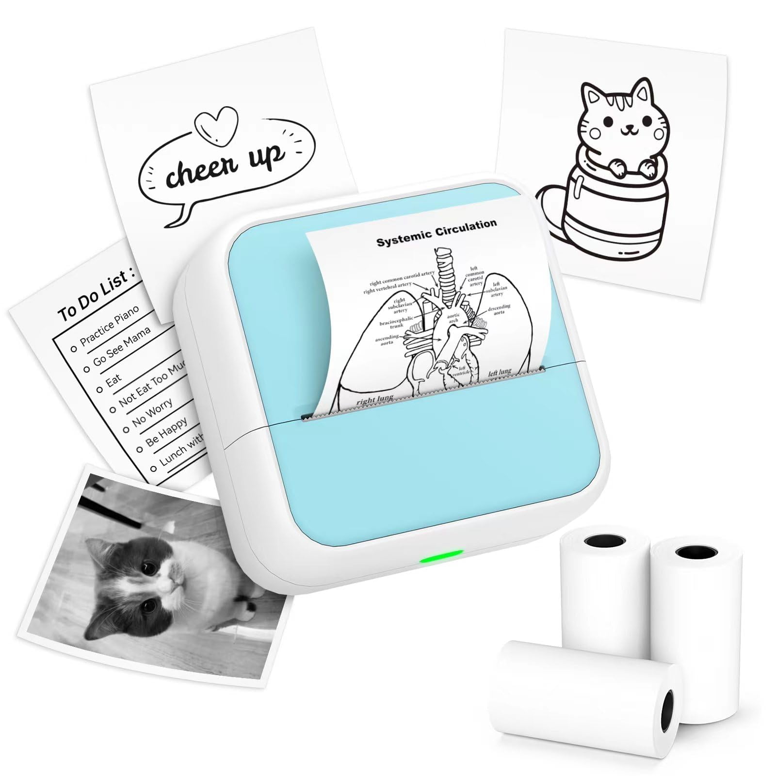 Impresora De Pegatinas Anycash Printpods Mini Con Pegatinas Bluetooth