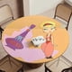 thumbnail image 5 of Mi Bella Genio theme Fitted Round Tablecloths Elastic Edged Table Covers Waterproof Table Cloth For Kitchen Holiday Party Tables Decor 120cm, 5 of 6