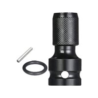 Ioensy - Adaptador De Llave Eléctrica Convertidor Accesorios De Repuesto Adaptador De Acero Negro 50X23X23Mm