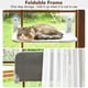 thumbnail image 2 of Percha para ventana AMOSIJOY para gatos, inalámbrica, con ventosas y marco, 2 of 8