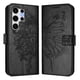 thumbnail image 1 of Funda cartera mariposa para Samsung Galaxy S25 Ultra con soporte y ranuras para tarjetas Negro, 1 of 5