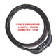 thumbnail image 4 of Candado para bicicleta Master Lock 8119DPF de 1,5 m x 10 mm, 4 of 6