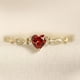 thumbnail image 2 of Exquisite Tiny Heart-Shaped Zircon Ring For Women Girls Birthday Wedding Anniversary Jewelry, 2 of 5
