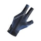 thumbnail image 2 of Guante De Billar De Tres Dedos, Antideslizante, Transpirable, Universal, Elástico, Color Negro Y Azul, 2 of 3