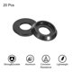 thumbnail image 3 of Uxcell M6 Arandelas Avellanadas de Copa Cónica 0.24" Aluminio para Tornillo RC 20 Piezas Negro, 3 of 6