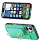 thumbnail image 4 of Funda Magnética Para Iphone 17 Con Billetera Y Anillo Protector Resistente Verde, 4 of 6