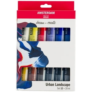 Acrílico Amsterdam Pack 12 Colores 20Ml Paisaje Urbano