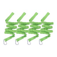 Ioensy - Kayak Paddle Leash Estirable En Espiral Amplia Aplicación Verde 4 Piezas