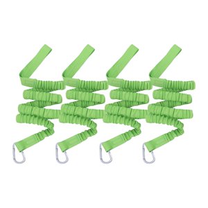 Ioensy - Kayak Paddle Leash Estirable En Espiral Amplia Aplicación Verde 4 Piezas