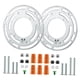 thumbnail image 1 of 2 soportes de montaje para luminarias de 4 pulgadas de diámetro, de hierro, con placa de barra transversal con tornillo para montaje en pared, lámpara, 1 of 4