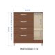 thumbnail image 4 of Comoda 4 cajones 1 puerta Miami capuchino, 4 of 4