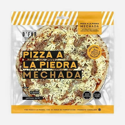 Pizza De Carne Mechada 523 Gr D´Fab