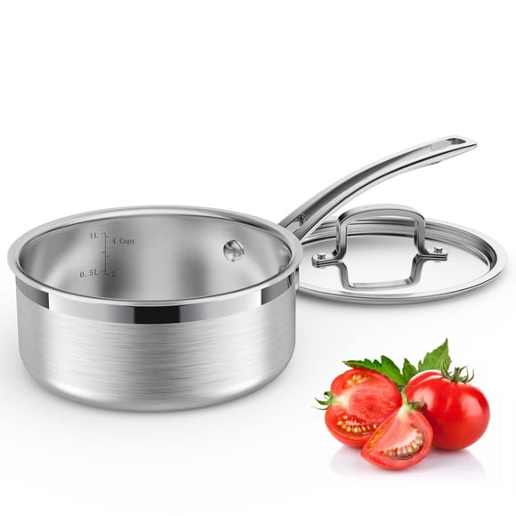 Cacerola glendaveny de 1,5 L acero inoxidable con tapa