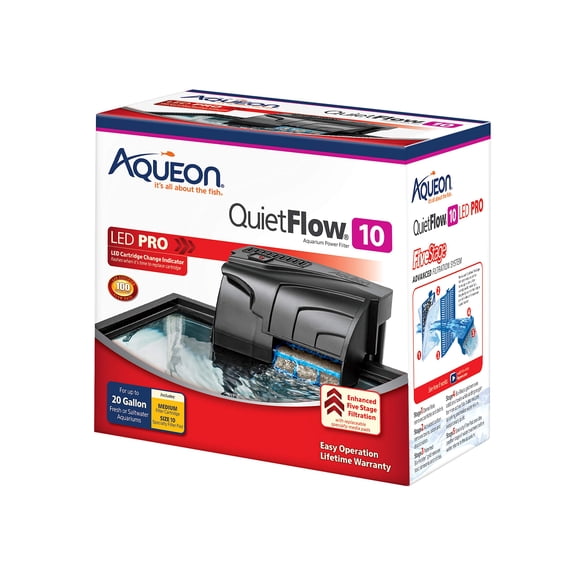 Filtro Eléctrico Para Peceras De Acuario Quietflow 10 Led Pro