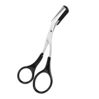 Magideal - Tijera Recortadora De Cejas Universal Con Peine Herramienta De Aseo Inoxidable Maquinilla De Afeitar Duradera Talladora De Pestañas Unisex , A A