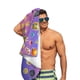 thumbnail image 5 of Emoji Toalla de playa de secado rápido con diseño temático, regalo para mujeres y niñas, ideal para cumpleaños, fans, amantes de la música, uso en la playa o al aire libre,78*180cm, 5 of 6