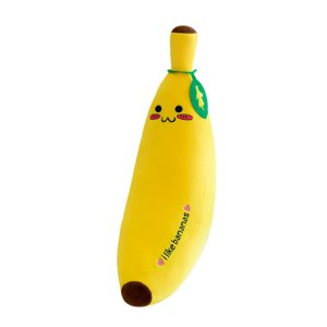 Magideal - Almohada De Plátano, Peluche De Animal De Plátano, Muñeco De Plátano, Suave, Juguete De Fruta, Juguete De Plátano De Peluche Para Cumpleaños De Niños 35Cm Lindo