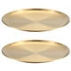 thumbnail image 1 of Juego de 2 platos redondos de acero inoxidable para cena, platos de metal, ideales para picnic y camping al aire libre, irrompibles., 1 of 5