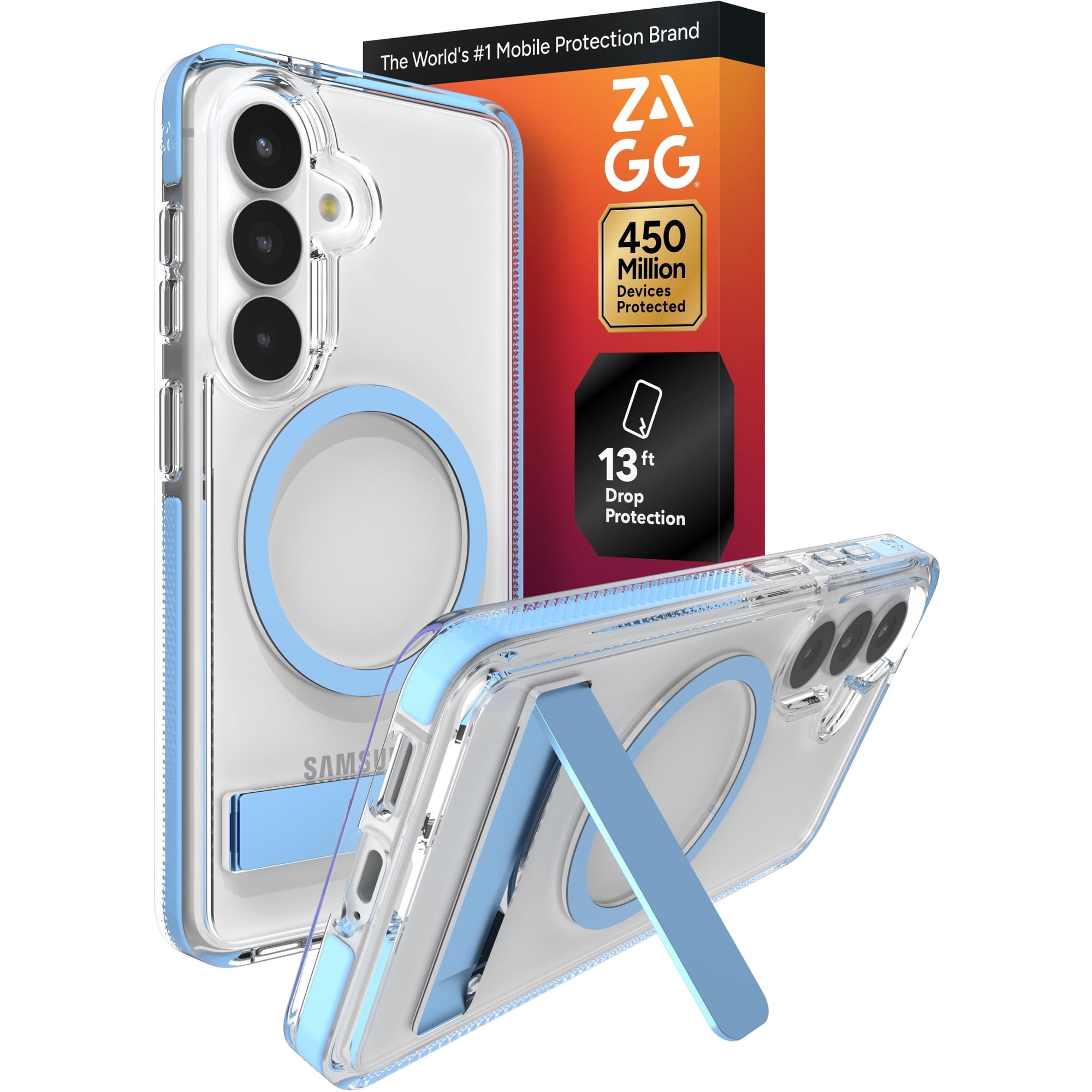 Funda Para Teléfono Zagg Santa Cruz Snap Para Samsung Galaxy S26 Icy Blue