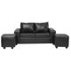 thumbnail image 1 of Living Kahlo 2 Cuerpos + 2 Pouf Pu Negro, 1 of 9