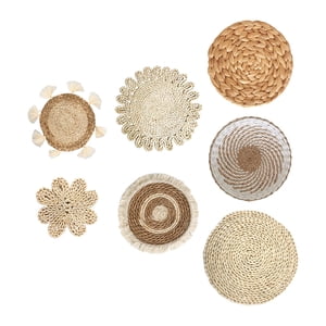 Bothyi - Cesta De Pared Tejida Colgante, Tapete Antideslizante Para Mesa De Escritorio, Para Cenar Ollas Calientes De Hotel