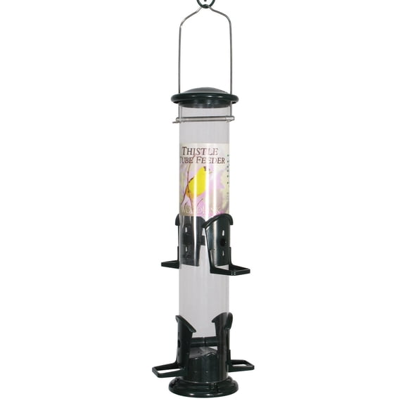 Alimentador de tubo Thistle Woodlink WLTUBE1 para semillas de Nyjer/Thistle