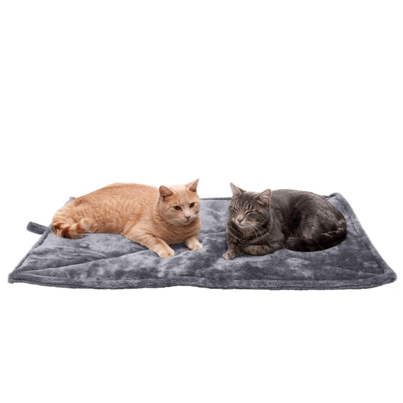 Cama Autocalentable Thermanap Para Perros Y Gatos Color Gris
