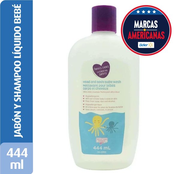 Jabón y Shampoo Liquido para Bebé, 400 ml