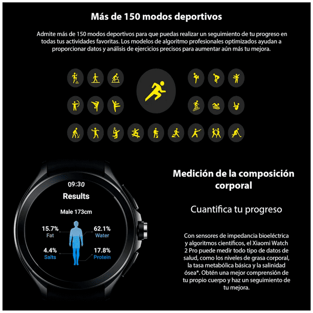 Xiaomi Watch Pro Google Wearos Amoled Gps Sensores Lider
