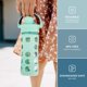 thumbnail image 2 of Botella de vidrio Lifefactory 355 ml con tapa abatible, color menta, 2 of 8
