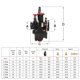 thumbnail image 2 of Carburador QXBER PWK Racing 2T 4T con motor 21-34 mm para bicicleta, 2 of 7