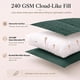 thumbnail image 3 of CozyLux Juego de Cama Queen, 7 Piezas Verde Bosque con Textura Seersucker (Bed in a Bag), 3 of 9