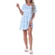 thumbnail image 2 of INSPIRE CHIC Camisón de Mujer de Manga Corta con Estampado Ropa de Dormir Camisetas de Noche Lindas Talla L Azul Claro, 2 of 6