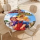 thumbnail image 4 of Daniel el travieso-theme Fitted Round Tablecloths Elastic Edged Table Covers Waterproof Table Cloth for Kitchen Holiday Party Tables Decor 150cm, 4 of 6