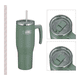 thumbnail image 2 of Vaso Térmico Acero Inoxidable 850ml Verde Con Bombilla, 2 of 5